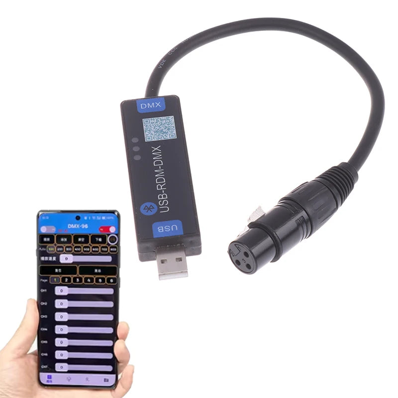 Bluetooth DMX Controller – Wireless Stage Light USB Tool for Android DMX Controller Axl