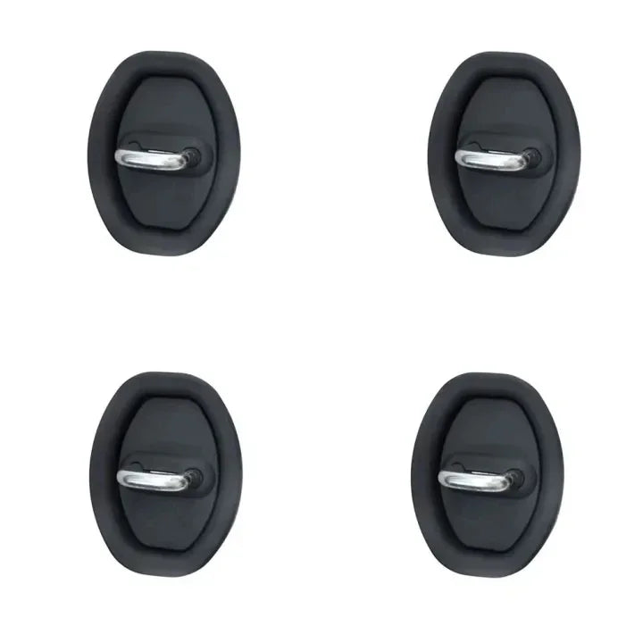 Silicone Car Door Lock Cushion Pads – Anti-Collision 4pc Set Car Door Protector Axl black