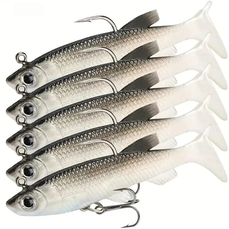 Soft Fishing Lure Kit 5–10 Pcs | 8cm 14g Artificial Bait Fishing Soft Lure Axl