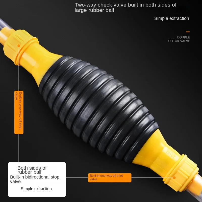 Manual Hand Fuel Siphon Pump – Gas, Diesel & Liquid Transfer Manual Siphon Pump Axl