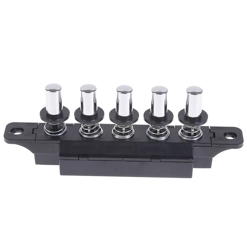 5-Position Push Button Switch for Range Hood – Silver Push Button Switch Axl