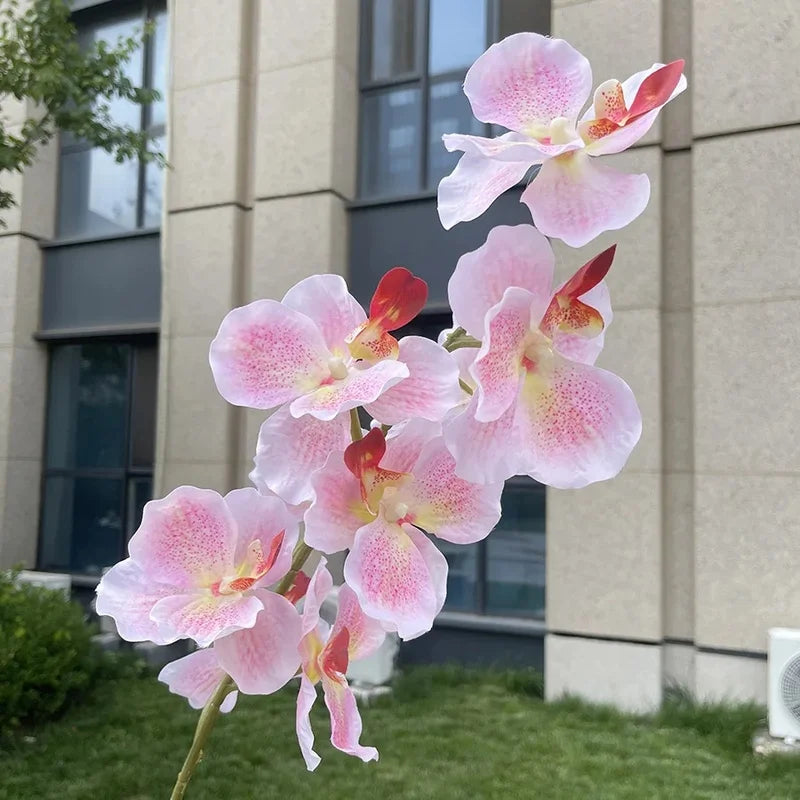 9-Head Vanda Orchid Artificial Silk Flowers – Wedding & Decor Artificial Silk Flowers Axl
