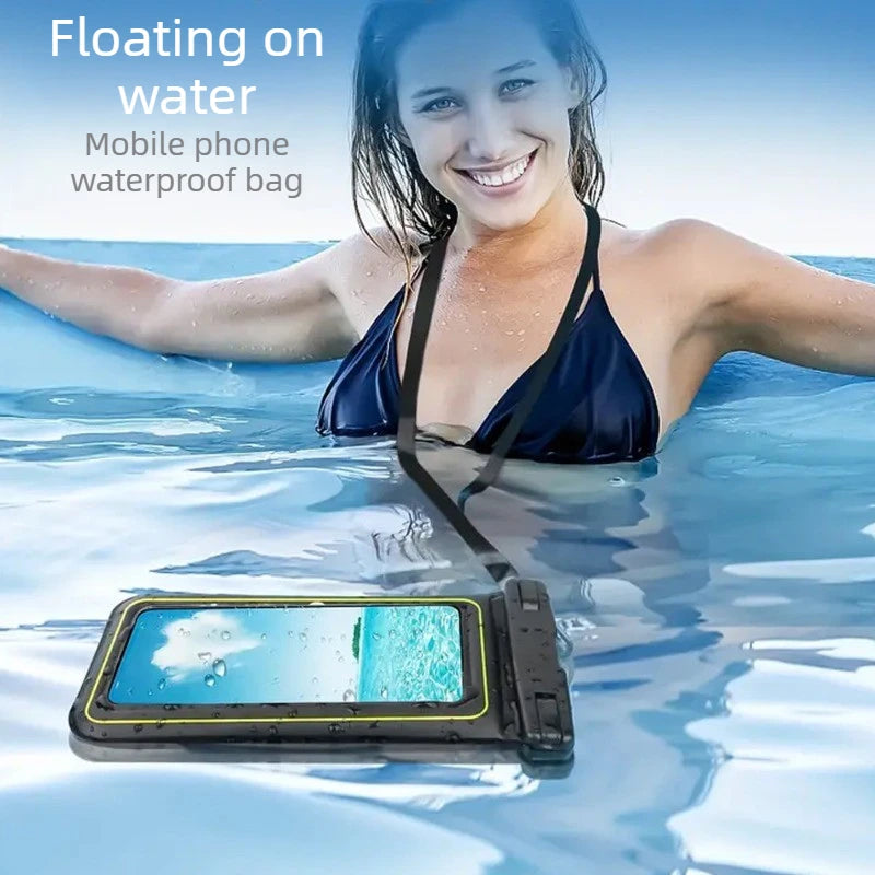 Phone Waterproof Bag with Tether – Beach, Swim & Ski Case Waterproof Phone Bag Axl