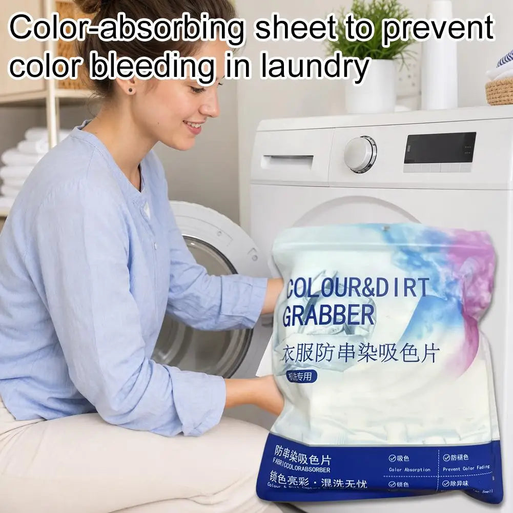 Color Catcher Laundry Sheets – Anti-Dye Tablets 1/3/5 Bags Laundry Color Catcher Axl