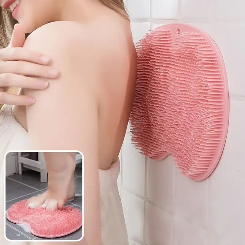 Non-Slip Shower Foot Scrubber Mat – Exfoliating Spa Bath Mat Foot Scrubber Mat Axl