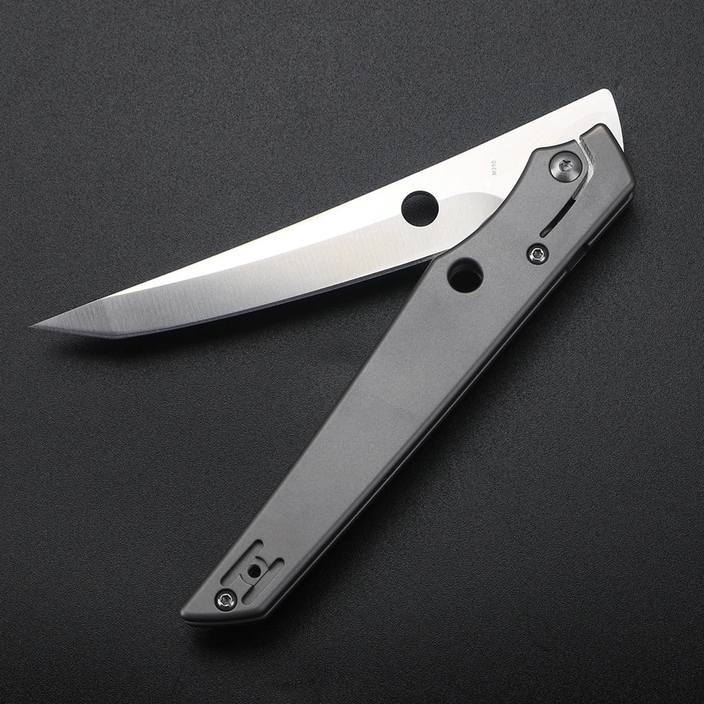 XUAN FENG M390 Folding Pocket Knife – Titanium Handle, 58-61 HRC Folding Pocket Knife Axl
