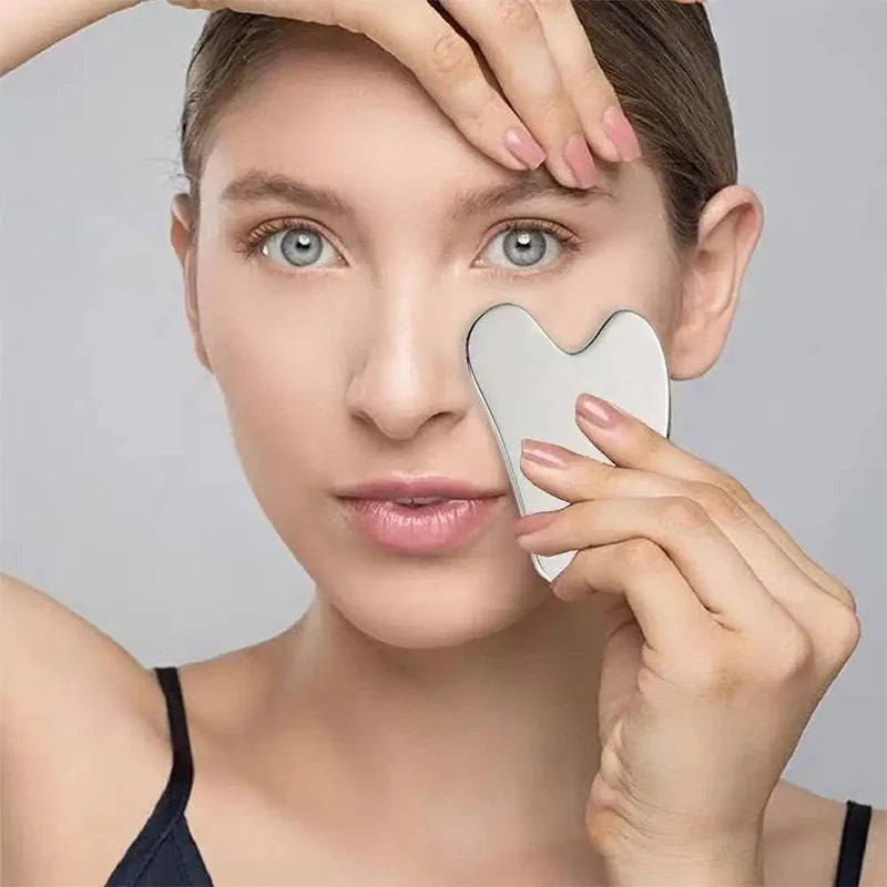 Stainless Steel Gua Sha Facial Massage Board | Skincare Tool Gua Sha Tool Axl