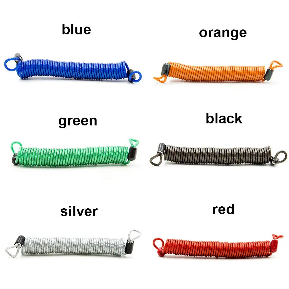 2.5m Disc Lock Reminder Cable – Coiled Spring Wire for Bikes Disc Lock Reminder Cable Axl