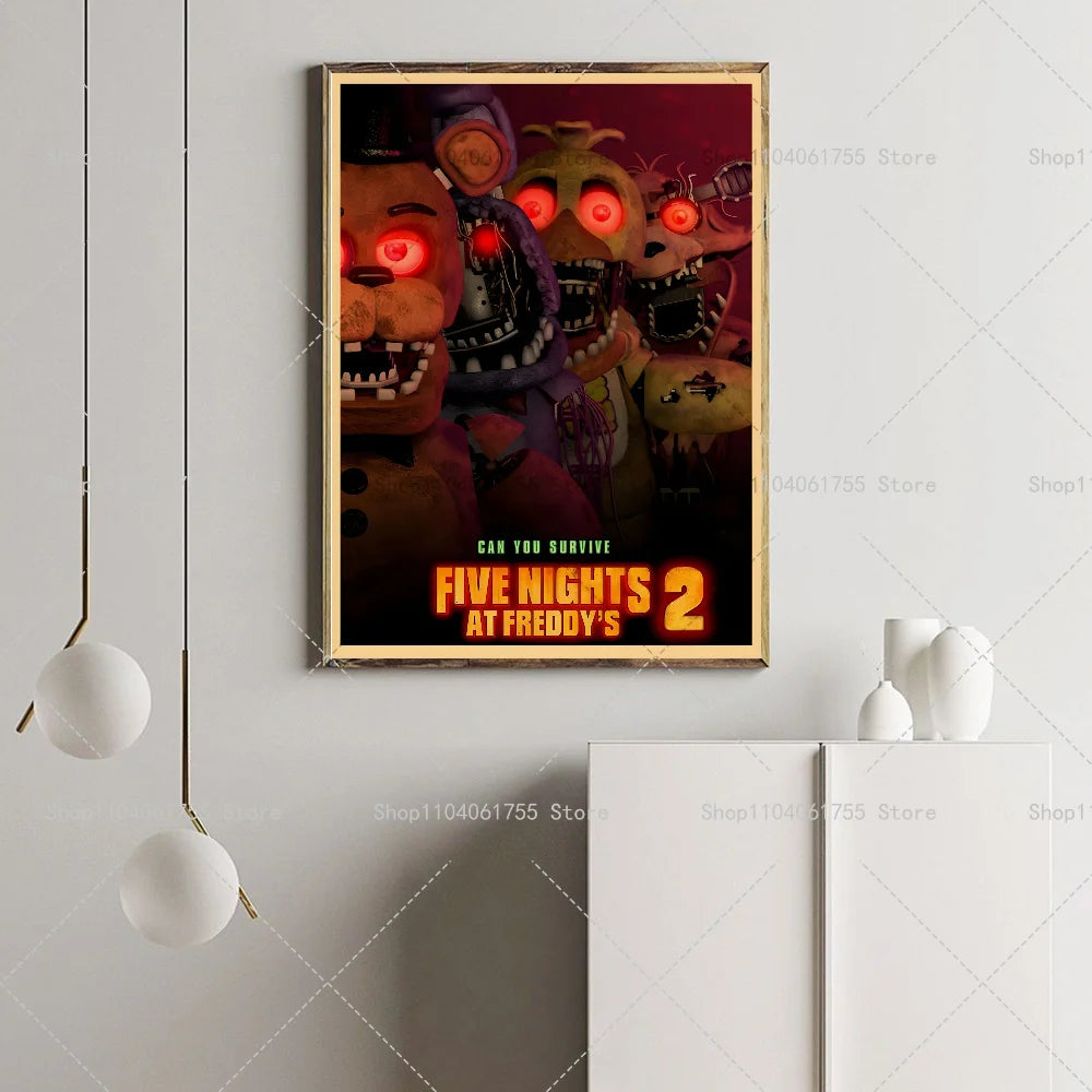 Five Nights at Freddy's Wall Poster – Self-Adhesive Waterproof Wall Art Poster Axl