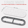 Diatomite Sink Tray with Silicone Base | Fast-Drying Stone Mat Stone Drying Mat Axl 1 PACK-White 30x10cm