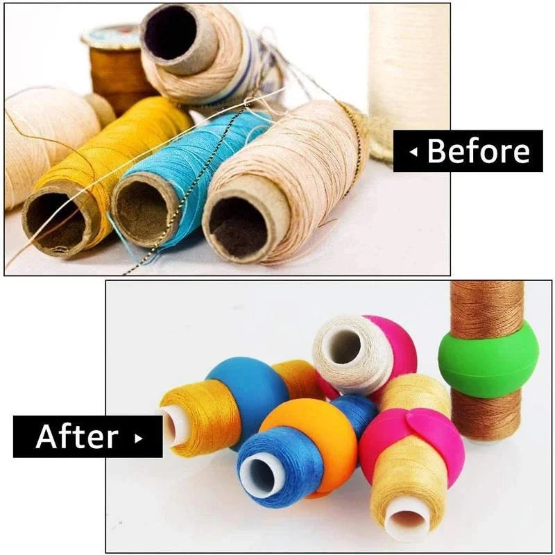 20-Pack Silicone Thread Spool Huggers & Bobbin Clamp Holders Sewing Accessories Axl