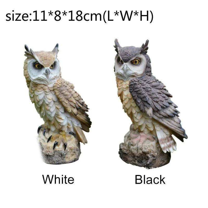 Cute Owl Resin Figurine – Indoor & Outdoor Garden Ornament Garden Figurine Axl