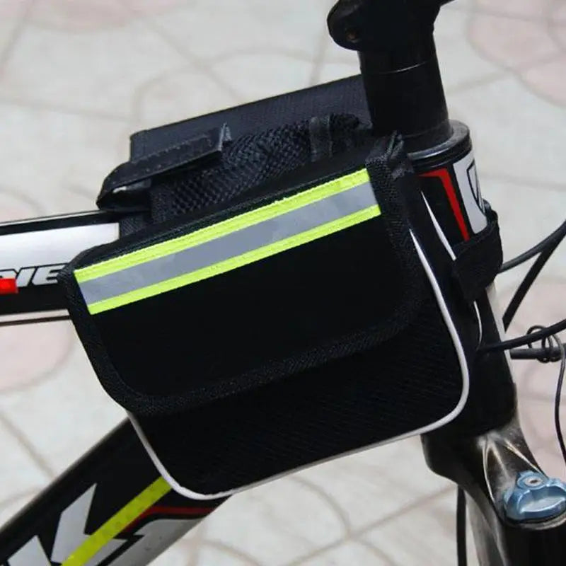 Waterproof Bike Top Tube Bag – Touchscreen Phone Holder Bicycle Frame Bag Axl