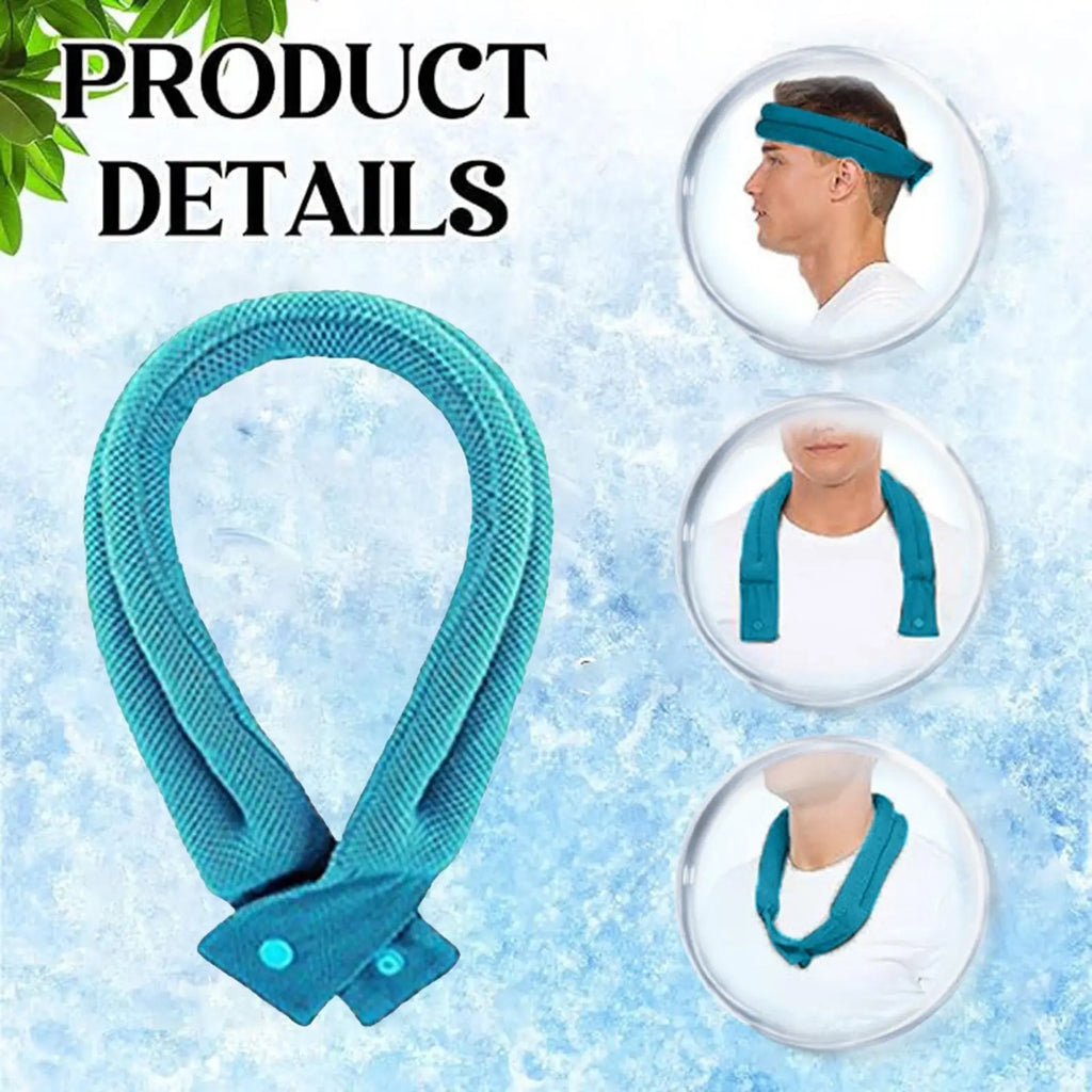 Cooling Neck Wrap Ice Polymer – Breathable Summer Sport Towel Cooling Neck Wrap Axl