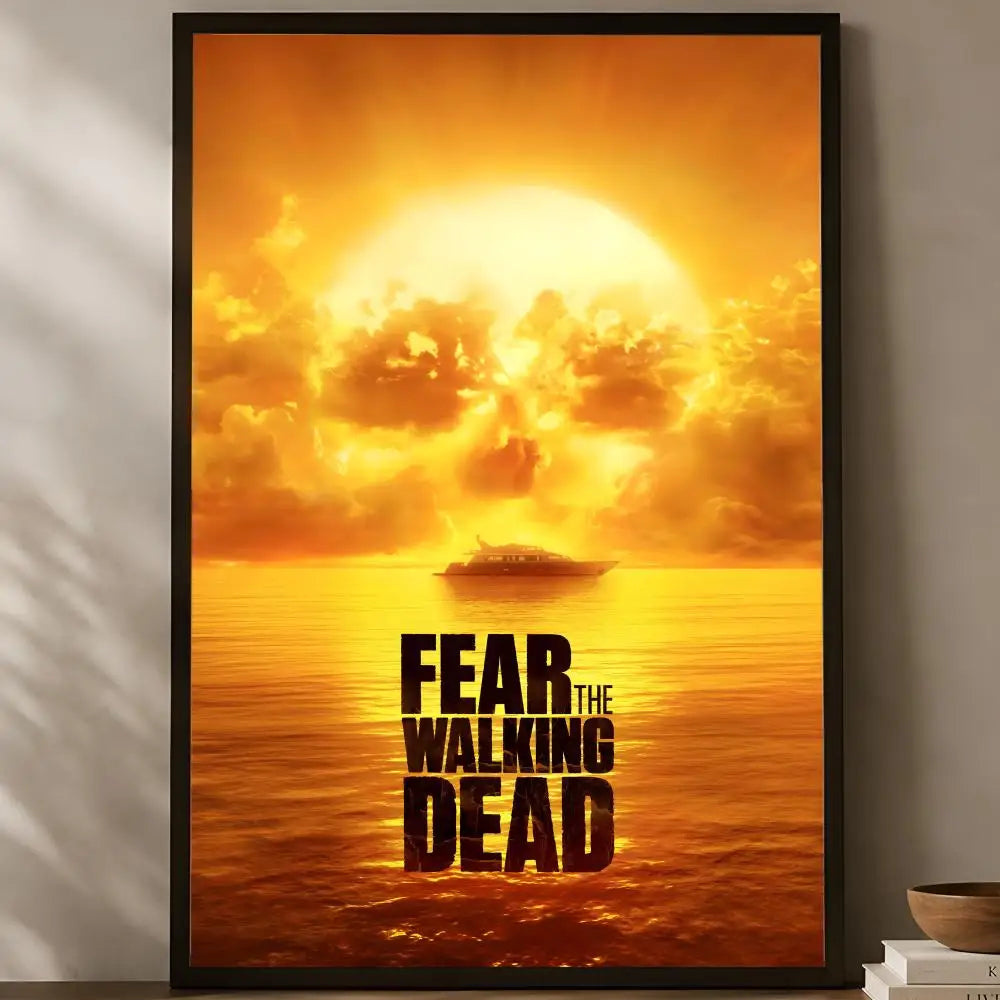 Walking Dead Self-Stick HD PVC Wall Poster – Waterproof Decor