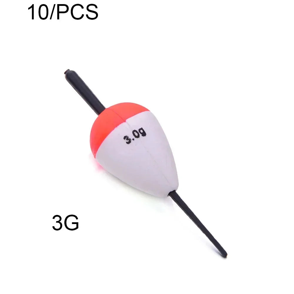 10-Pack Foam Fishing Floats 1g–10g | Long Casting Buoy Set Fishing Floats Axl 10 Pcs 3G