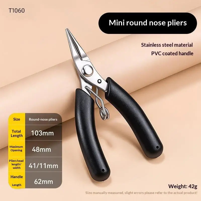 Mini Needle Nose Pliers – Stainless Steel Jewelry Making Tool Mini Jewelry Pliers Axl A5