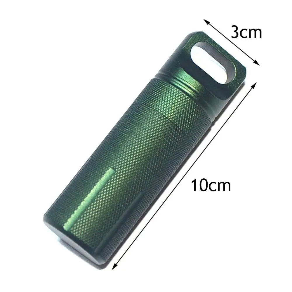 Aluminum EDC Waterproof Airtight Capsule Survival Container EDC Storage Capsule Axl