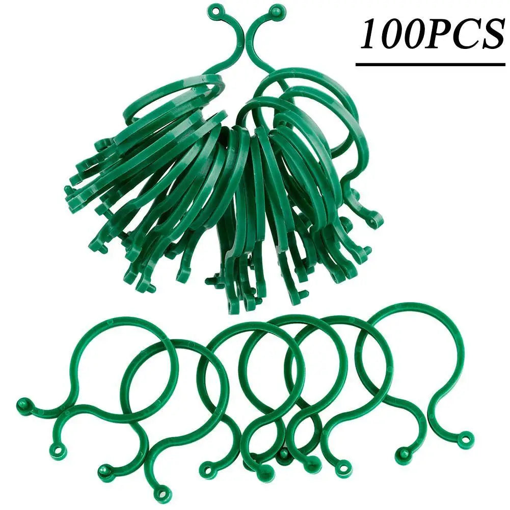 Garden Plant Support Clips for Tomato & Vine – 50/100 Pack Plant Support Clips Axl B 100pcs