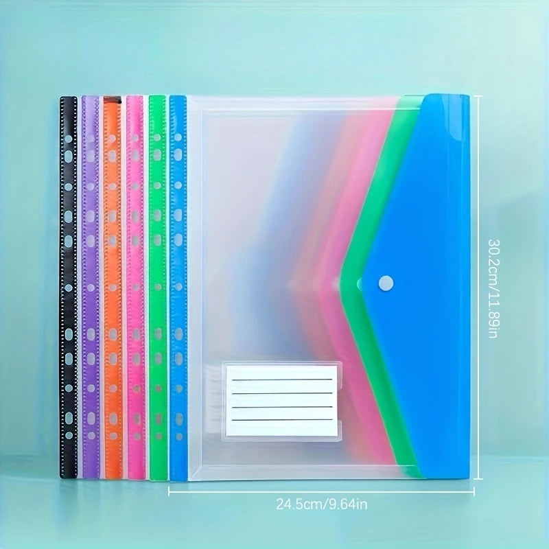 A4 Expanding File Folders 11-Ring Binder Pockets | 6 & 12 Pack Expanding File Folders Axl