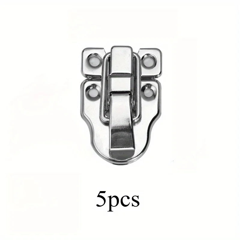 5-Pack Vintage Iron Hasp Latch Clasp – Wood Box Drawer Hardware Box Hasp Latch Axl Silvery