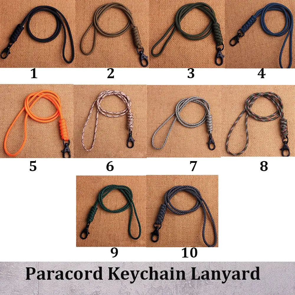 Paracord Keychain Lanyard – Triangle Buckle & Carabiner Clip Paracord Keychain Lanyard Axl