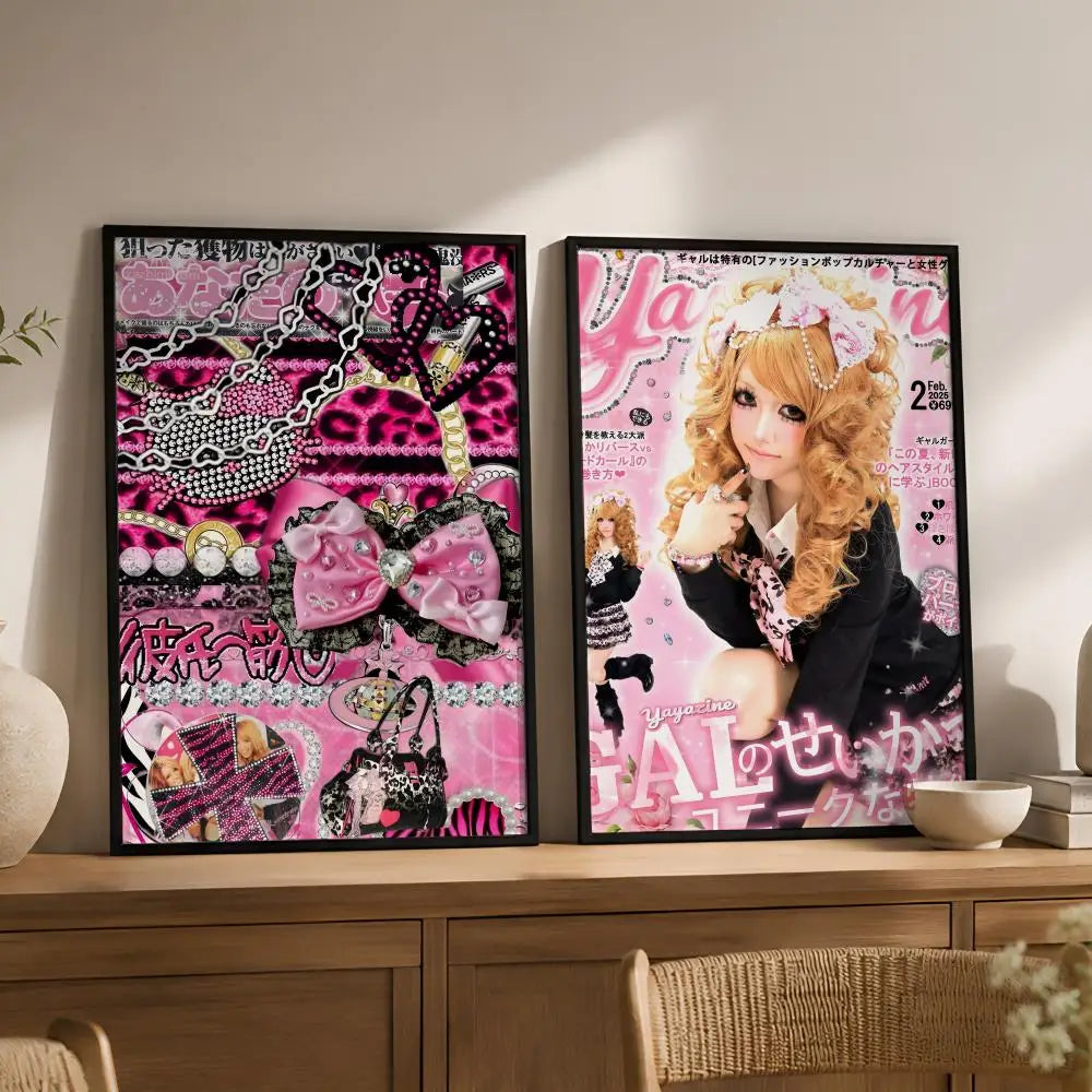 Cool Gyaru Peel-and-Stick PVC Wall Poster – HD Waterproof Art Wall Art Poster Axl