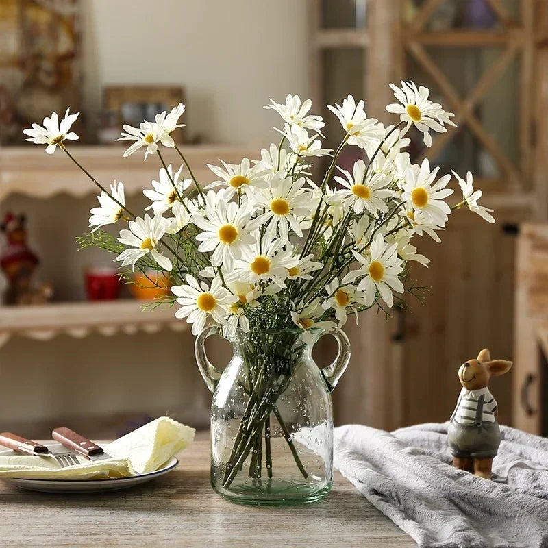 5-Head Artificial Daisy Bouquet – Colorful Fake Flowers Decor Artificial Flower Bouquet Axl