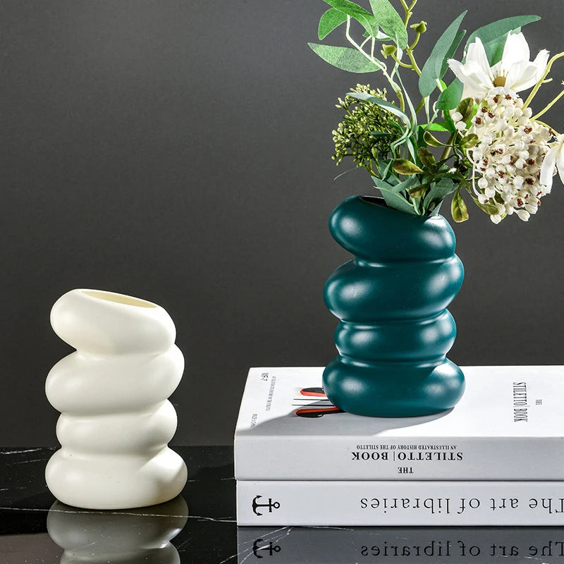 Plastic Spiral Vase – Nordic Creative Flower & Home Decor Decorative Vase Axl