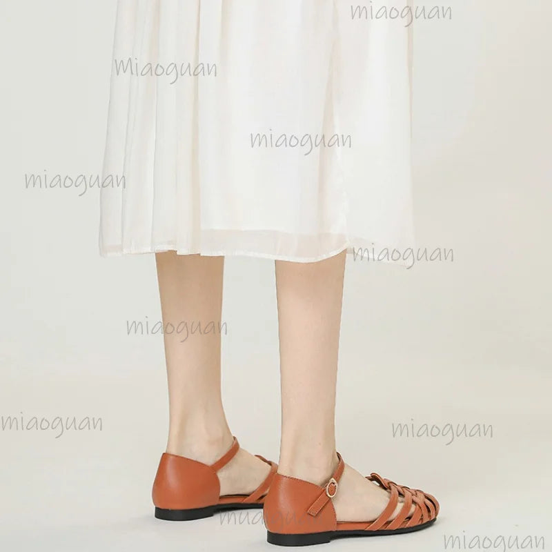 Women's Gladiator Roman Sandals – Low Heel Buckle, Sizes 36–42 Gladiator Sandals Axl