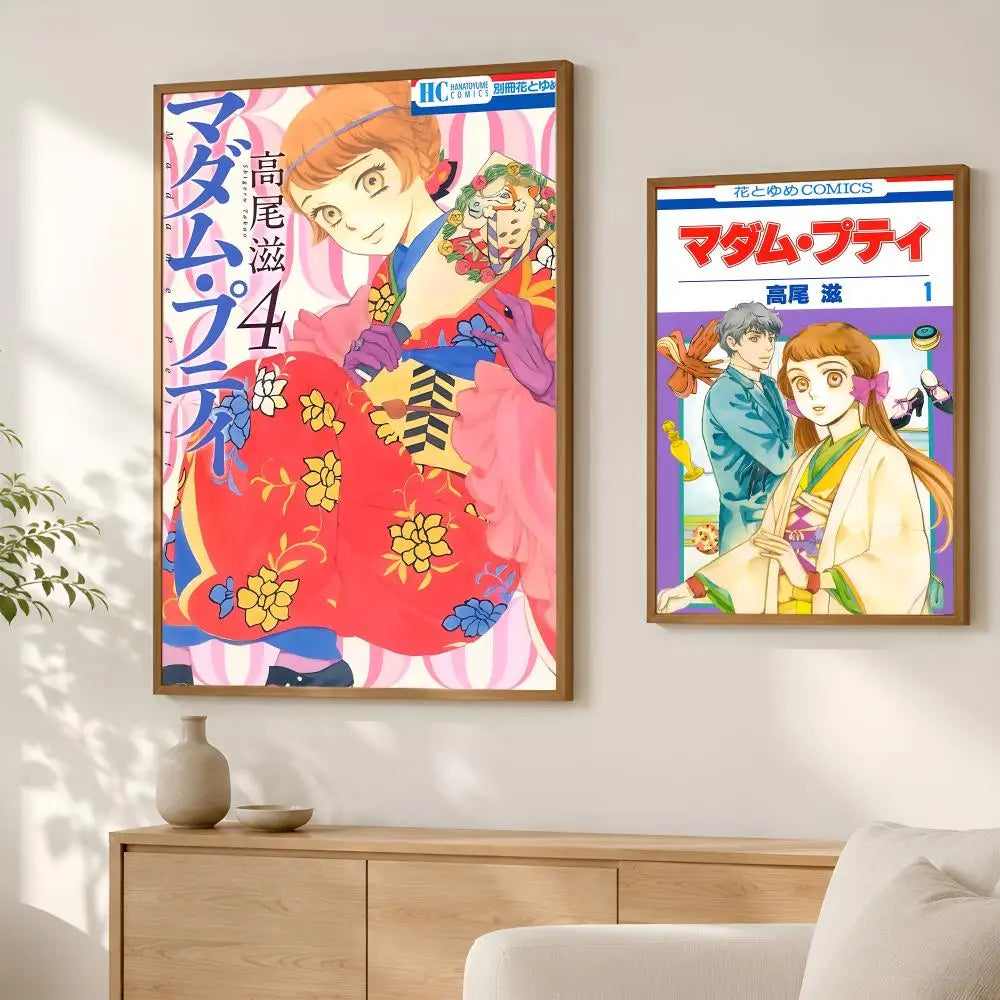 Cartoon Madame Petit Self-Stick HD Wall Art Poster | Waterproof Wall Art Poster Axl