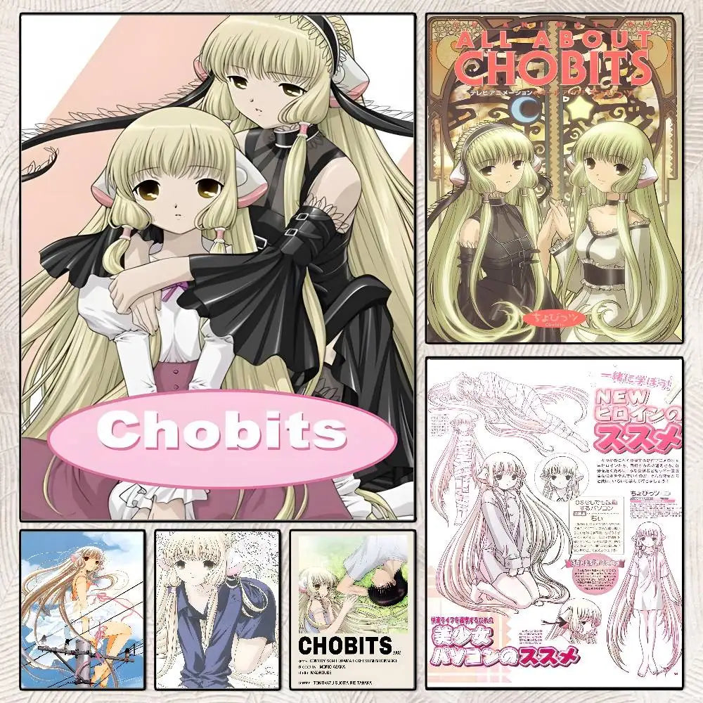 Chobits Anime Poster – HD Self-Adhesive Waterproof Wall Art Anime Wall Poster Axl