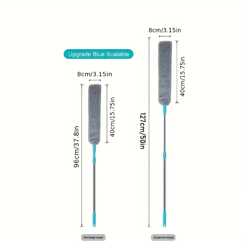 Extendable Long Handle Duster Set with 5 Microfiber Cloths Long Handle Duster Axl