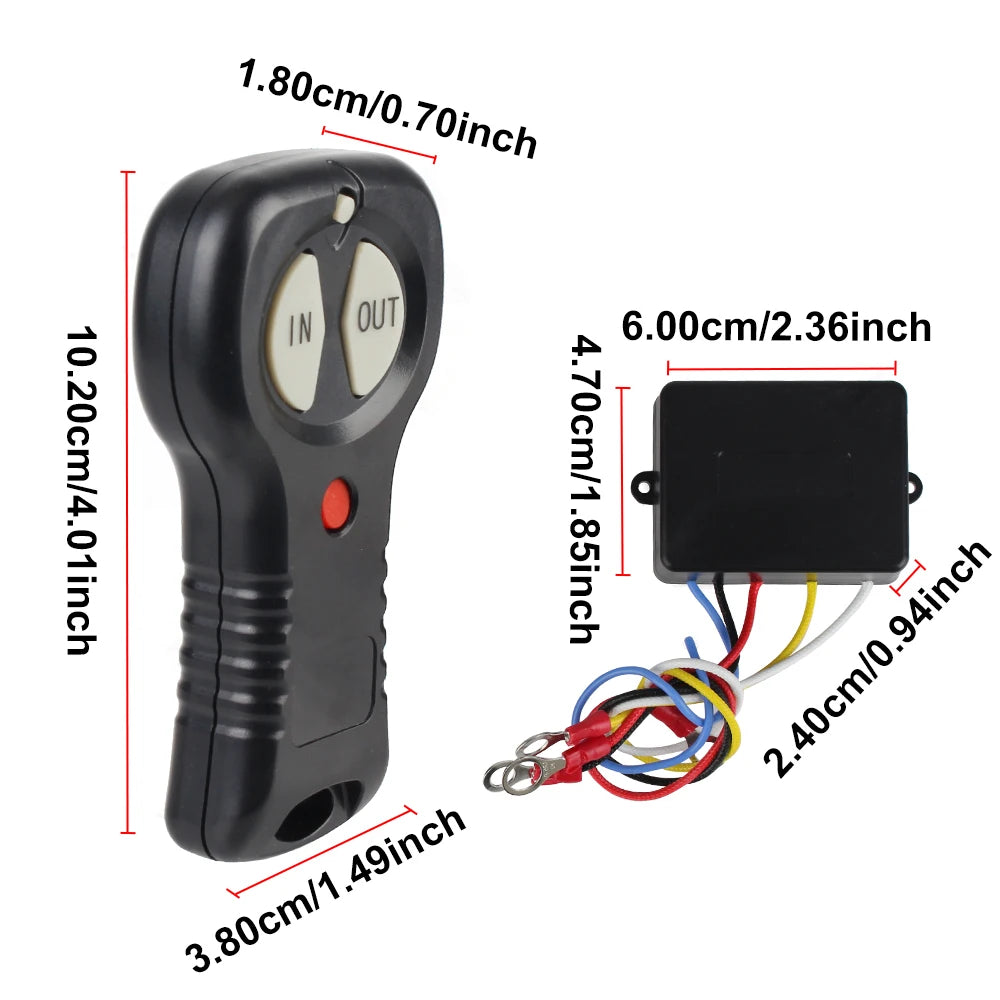 12V/24V Wireless Winch Remote Control – Jeep ATV Off-Road Truck Winch Remote Control Axl