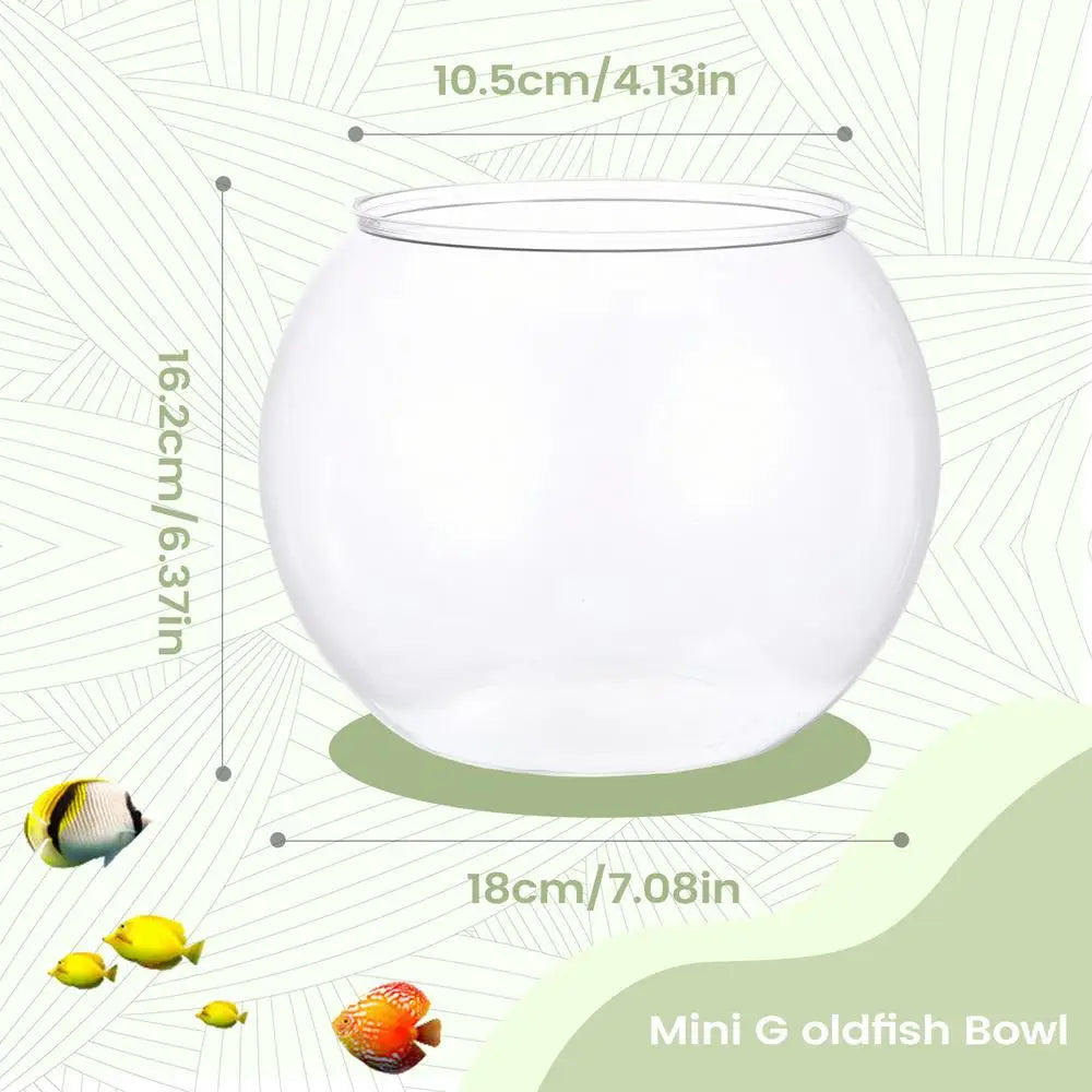 Mini Shatter-Resistant Fish Bowl | Bubble Planter & Centerpiece Decorative Fish Bowl Axl medium size