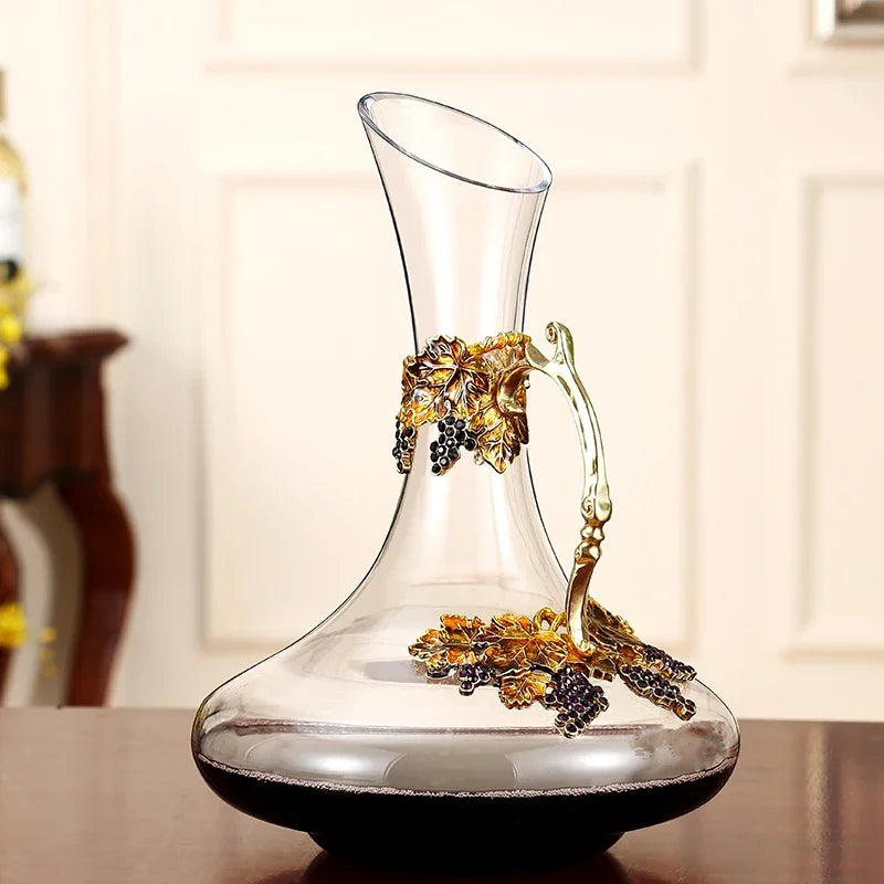 Enamel Crystal Wine Glass & Decanter Set | Gift Box Crystal Wine Glass Set Axl 201-300ml Style 6