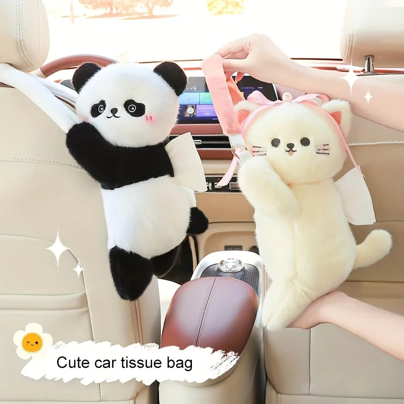 Cute Car Tissue Holder Hanging Storage Bag – Vehicle Organizer Car Hanging Organizer Axl