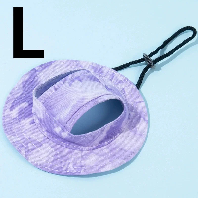 Dog Sun Hat – Breathable Polyester Cap for Small & Medium Dogs Dog Sun Hat Axl PURPLE-L