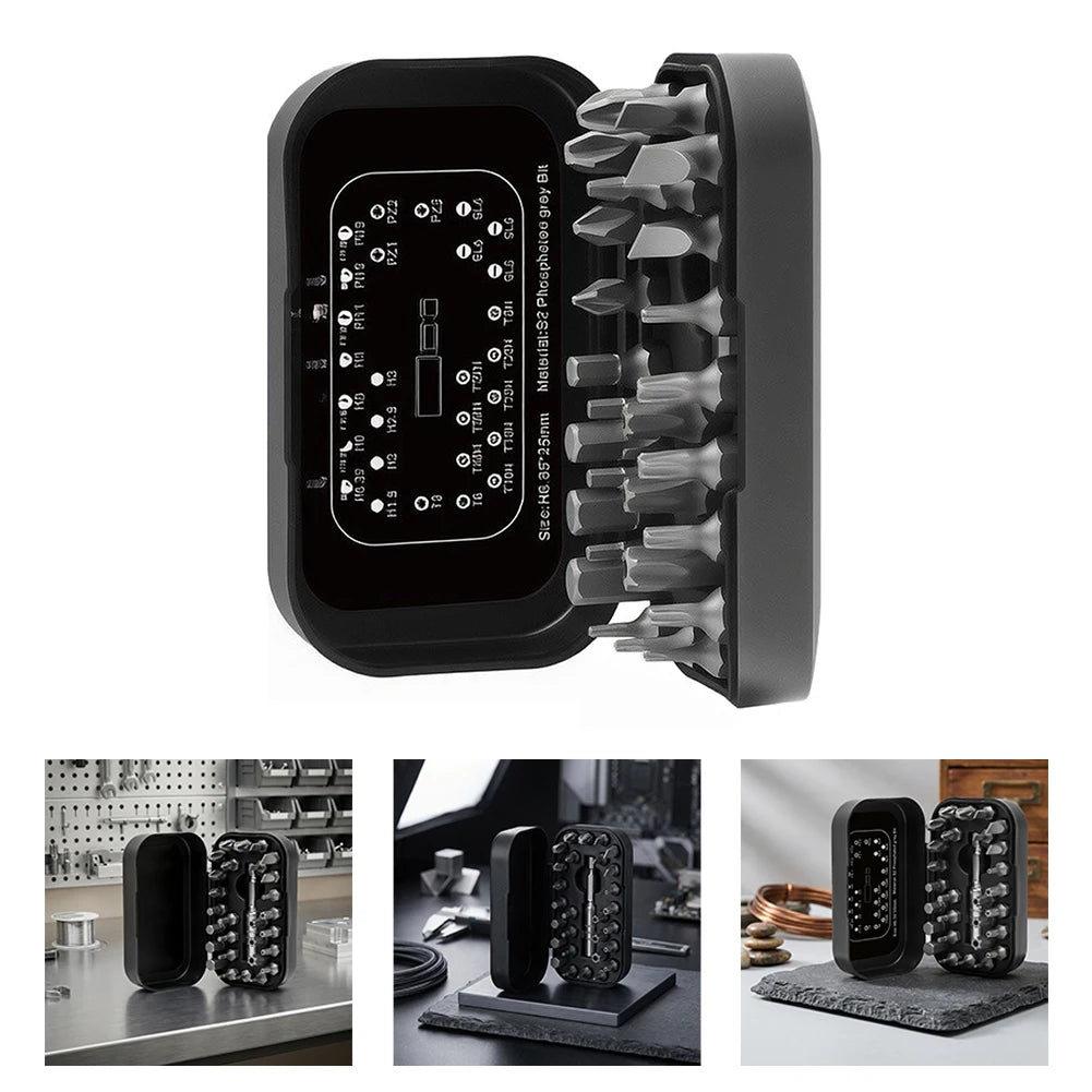 29-Piece Magnetic Screwdriver Bit Set – Home & Auto Repair Screwdriver Bit Set Axl