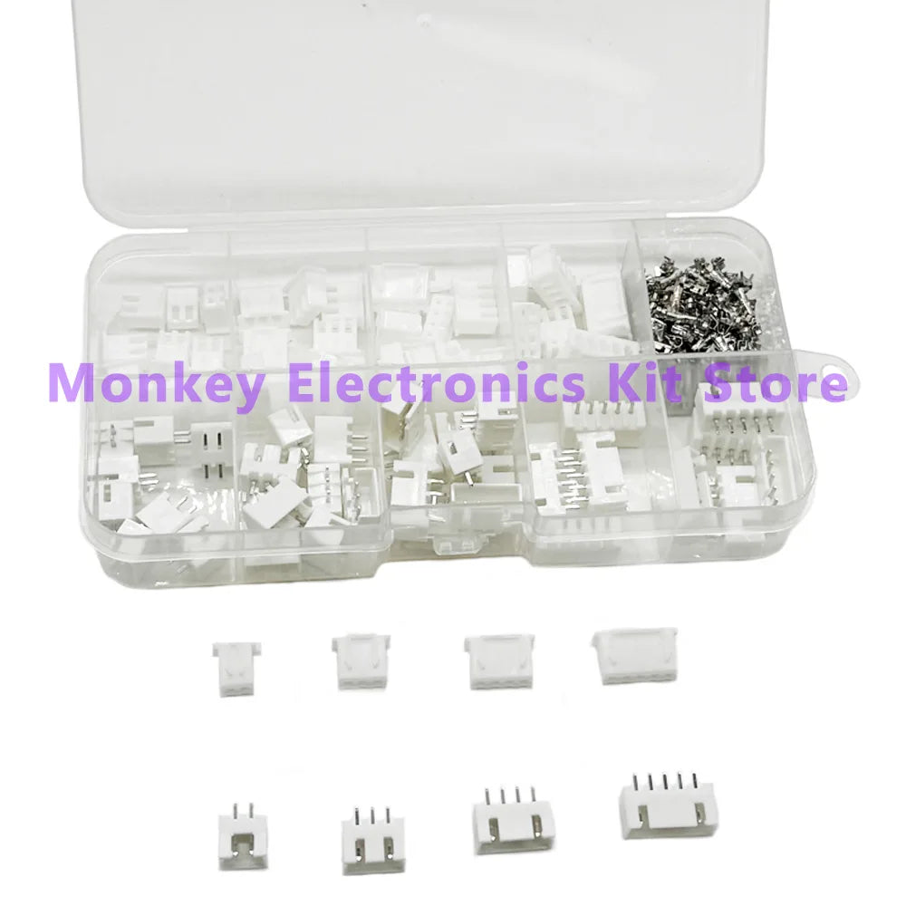 230Pcs JST PH 2.0mm XH 2.54mm Crimp Connector Terminal Kit Connector Terminal Kit Axl