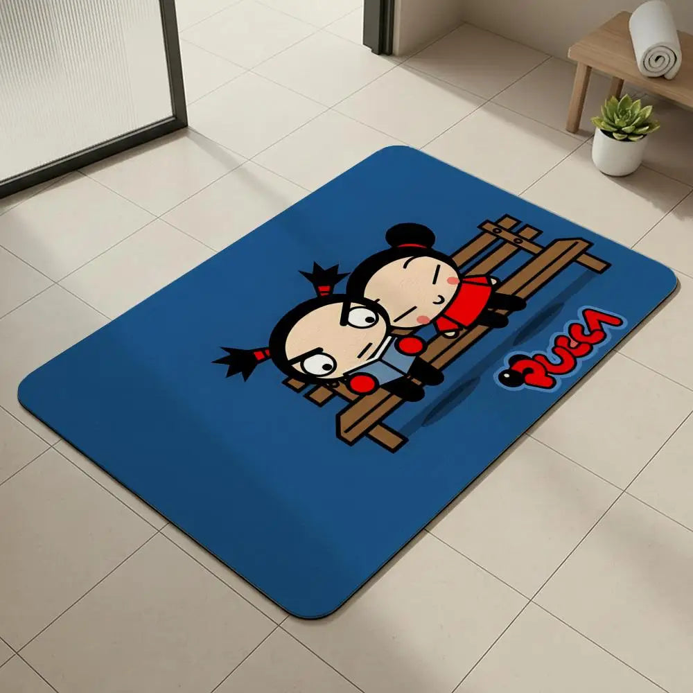 Pucca Diatomite Bath Mat – Quick Dry, Non-Slip & Absorbent Diatomite Bath Mat Axl White6 30x45cm