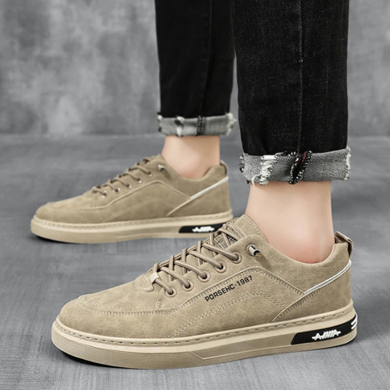 Men's Slip-On Casual Sneakers | Non-Slip Thick Sole Shoes Men's Casual Sneakers Axl