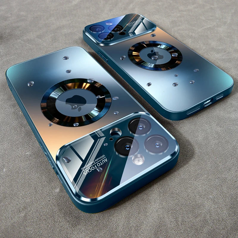 Titanium Metallic Magnetic iPhone Case – MagSafe Compatible Magnetic Phone Case Axl