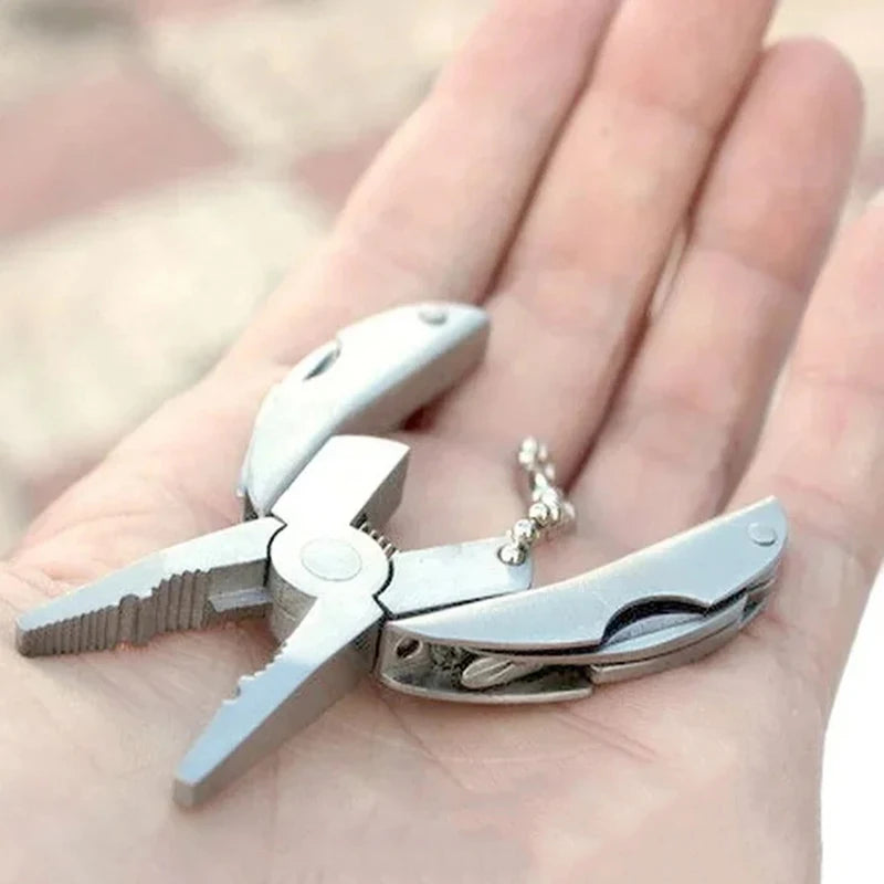 Mini Stainless Steel Multitool Pliers – Keychain Pocket EDC Multitool Pliers Axl