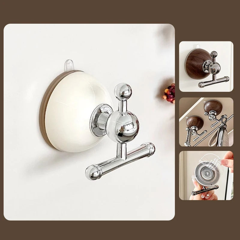 Suction Cup Wall Hooks – Waterproof Towel Hanger 1–2 Pack Suction Cup Hook Axl A1