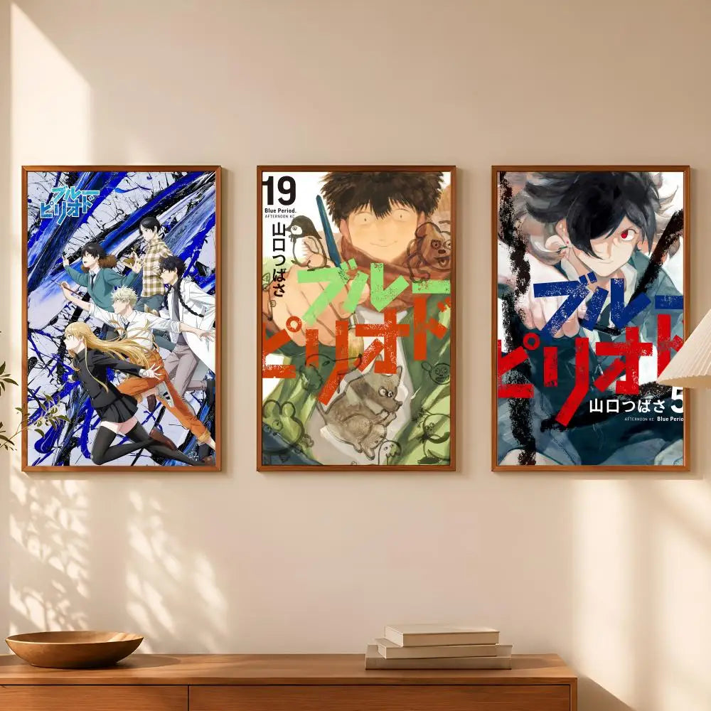Blue Period Manga Poster – Self-Stick HD Waterproof Wall Art Wall Art Poster Axl