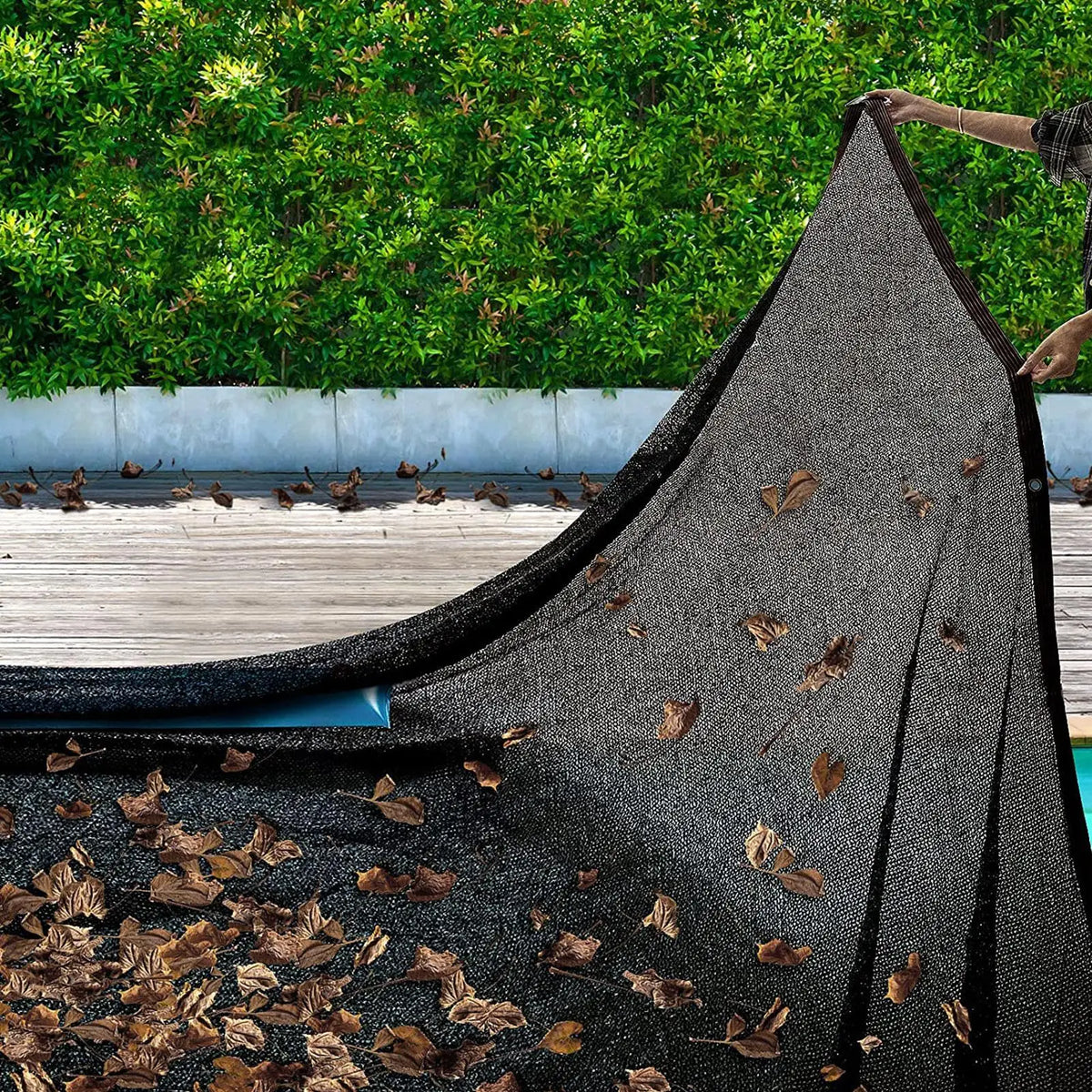 Inground Pool Leaf Cover – Fine Mesh PE Pool Net Screen Pool Leaf Cover Axl