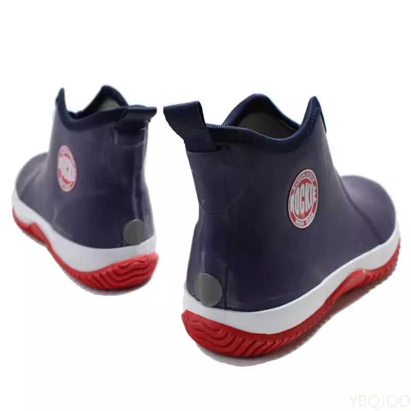 Men's Waterproof Anti-Slip Rain Boots | Lightweight Mid-Calf Men's Rain Boots Axl