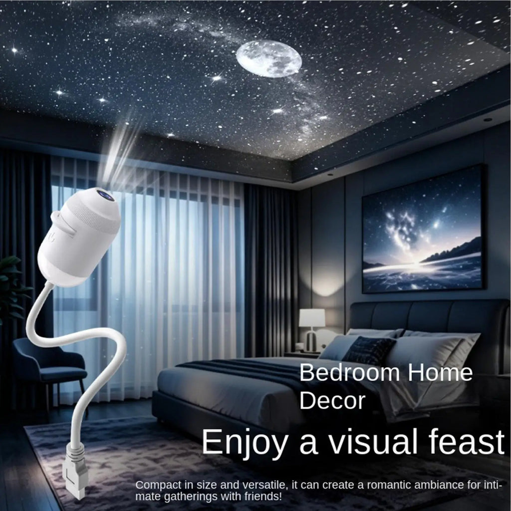 24-Slide USB Galaxy Star Projector Night Light – 2-in-1 Lamp Galaxy Night Projector Axl