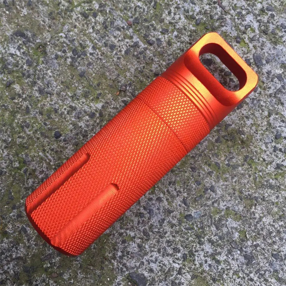 Aluminum EDC Waterproof Airtight Capsule Survival Container EDC Storage Capsule Axl